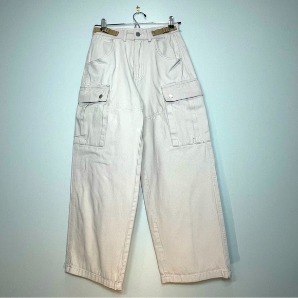 Aelfric Eden Pants - Aelfric Eden Women's Khaki Cargo Pants Adjustable Waist Size Small